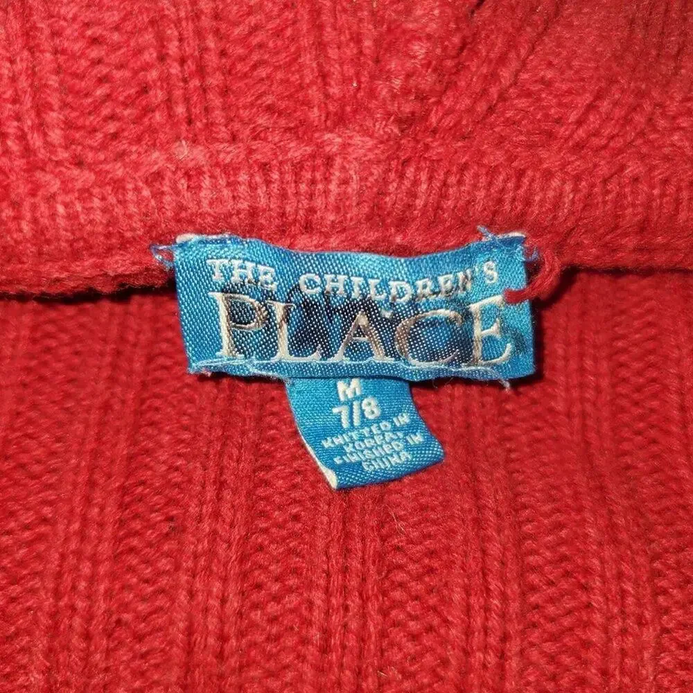 The Children's Place Knitted Red Sweater || M 7/8